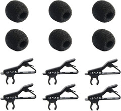 18Pcs Lapel Microphone Clips Replacement Kit6Pcs Lavalier Mic Clips Metal Tie