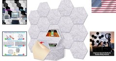 Eco-Friendly Sound Absorbing Panels – 18 Pack Ideal for Studios & Offices