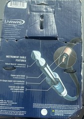 Livewire Advantag Instrument 10Ft Cable 1/4″ TS Male , 1/4″ TS Male Jack, AI10