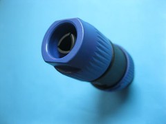 25 Pcs SPEAKON Compatible Audio Cable 4 Pole Male Connector Blue 5288