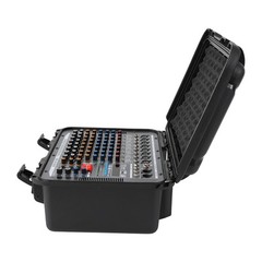 8-Channels Audio Mixer Professional LiveAudio Mixer w/Power Amplifier Rectangle
