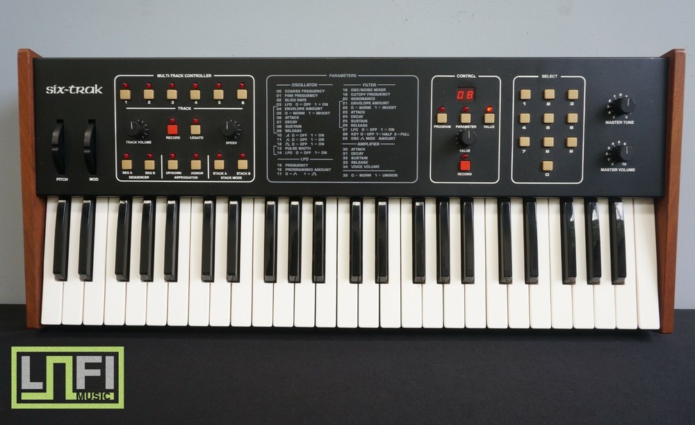 Sequential Circuits Six Trak Polyphonic Analogue Vintage Synthesiser – 100V