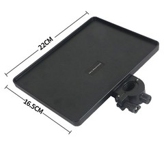 Secure Sound Card Tray with Phone Clip for Mic Stands & Selfie Light Stands