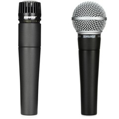 Shure SM57 & SM58 Microphone Set Dynamic Cardioid Pair for Instruments & Vocals