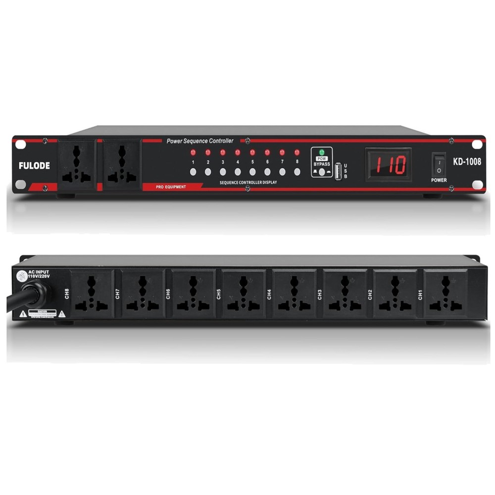 Voltage Regulator with 10 Outlets – Mountable Design