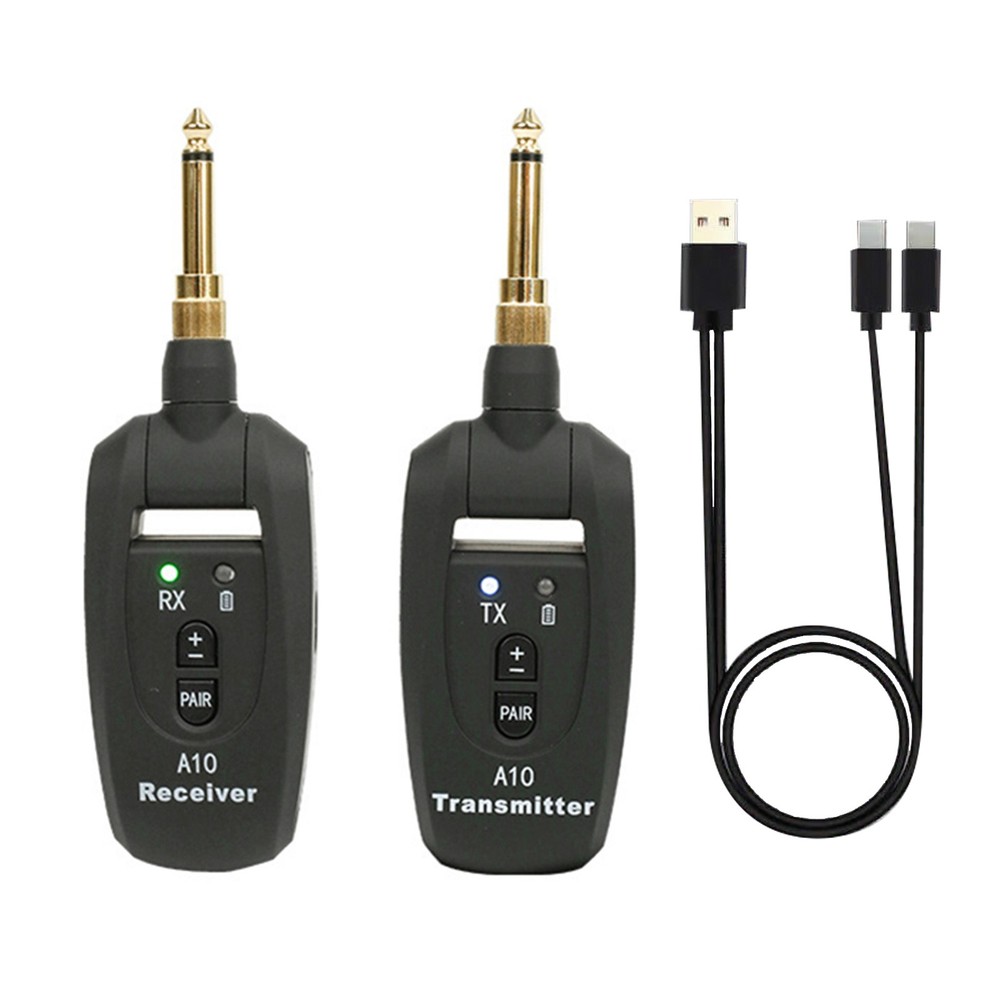 For Guitar Wireless Transmitter & Receiver Set 2.4GHz 24Bit 48KHz No Latency