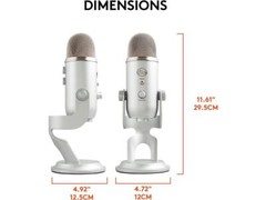 Blue Yeti USB Microphone for PC, Mac, Gaming, Recording, Streaming, Podcasting,