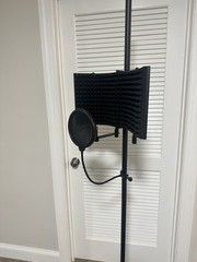 Vocal Studio Recording Set Includes Aokeo Mic Shield, Full tripod, Pop Filter