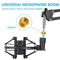 SUNMON Q2U Mic Shock Mount Black