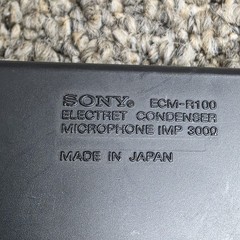 Sony ECM-R100 Electret Condenser Tabletop Noise Reduction Microphone EVP