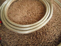 STRAIGHT 8, 10′ 8GA PR SPEAKER CABLES 742 STRAND OFC PER CONDUCTOR WITH BANANAS