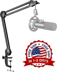 Micrófono Para PC De Condensador De Podcast Con Soporte De Brazo De Auge Micrófo