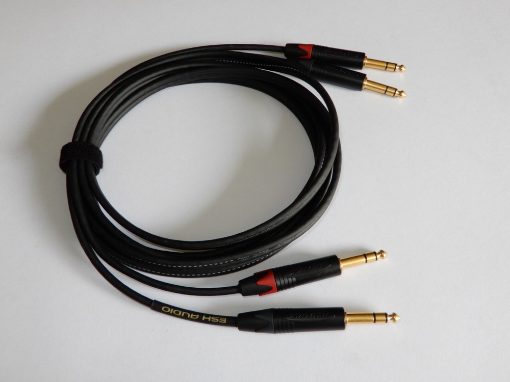 2 Channel – Dual TRS Cable – Mogami 3106 – Neutrik – Choose your length!