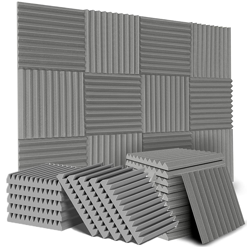 12~96 PACK 12″X12″X1″ Acoustic Foam Panel Wedge Studio Soundproofing Wall Tiles