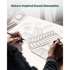 Acoustic Panels Sound Absorbing Wall Decor Peel Stick Home Office Studio New