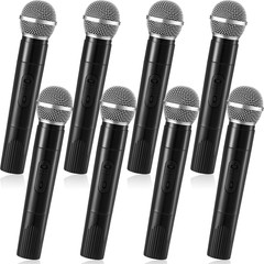 8 Pack Fake Microphone Prop Bulk Pretend Plastic Microphone Toy Fake Mic Pack fo