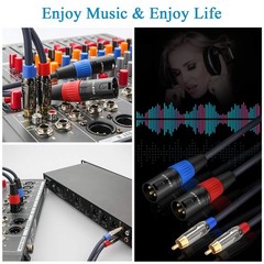 RCA to XLR Cable – Dual RCA Male to Dual XLR Male HiFi Audio Cable, 6.6 Feet,…