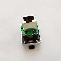 4PCS CAT5/6 RJ45 Feed-through Ethercon Chassis Panel Mount RJ45 Connector System