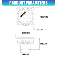 Universal 50mm Neodymium Magnets Speaker 10W Power For Various Sound Systems