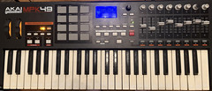 Akai MPK49 USB MIDI Keyboard Controller Fully Tested Works Great Pads Knobs