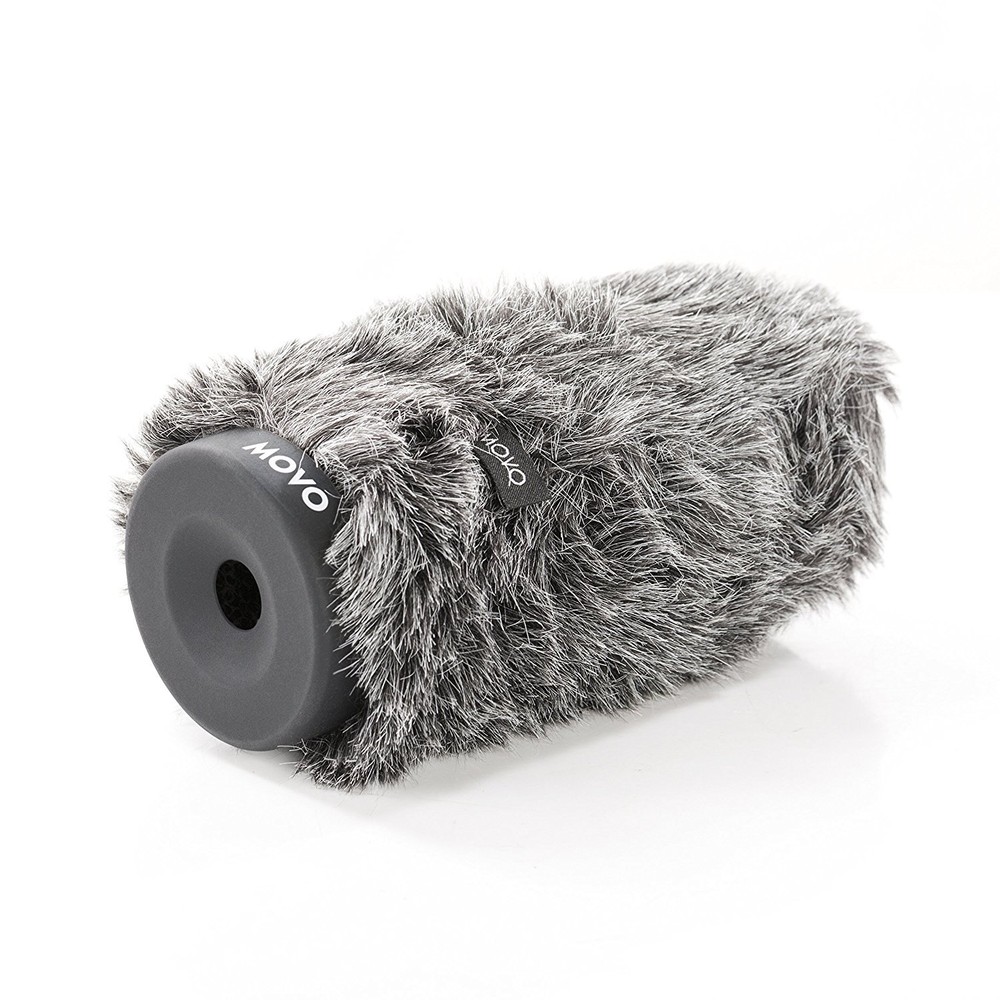 Movo WS-G140 Furry Rigid Windscreen for Mics 18-23mm in Diameter and up to 6.3″