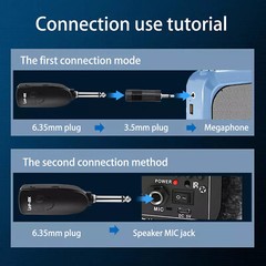 Professional UHF Wireless Instrument Microphone System For Saxophone Trumpet Sax