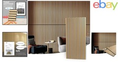 Easy Install Wooden Slat Panels for Walls and Ceilings, 3D Acoustic Design