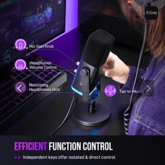 FIFINE AM8 Dynamic Microphone for Streaming Podcast PC Gaming PS4/5