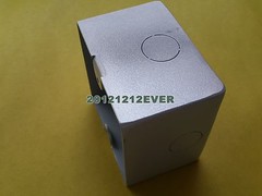 1x Aluminum alloy AC Power Shell Wall Socket Outlet box chassis 86x86mm
