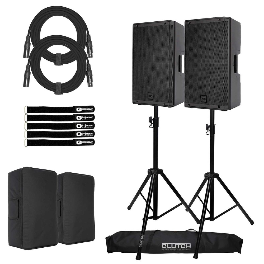 RCF ART-912A 12″ 2100W 2-Way Active Monitor Powered Speakers ART912A Package