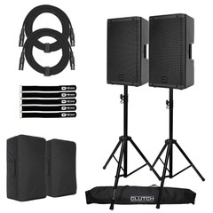 RCF ART-912A 12″ 2100W 2-Way Active Monitor Powered Speakers ART912A Package