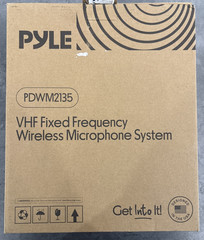 Pyle VHF Fixed Frequency Wireless Microphone System, Adjustable Volume Controls