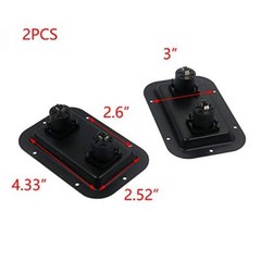 Speaker Jack Plate Audio Dual Speakon Plates Iron,5.35″x3.5″,Pack of 2 with M…