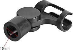 uxcell 4Pcs Universal Microphone Mic Clip Holder for 17mm Stand Black