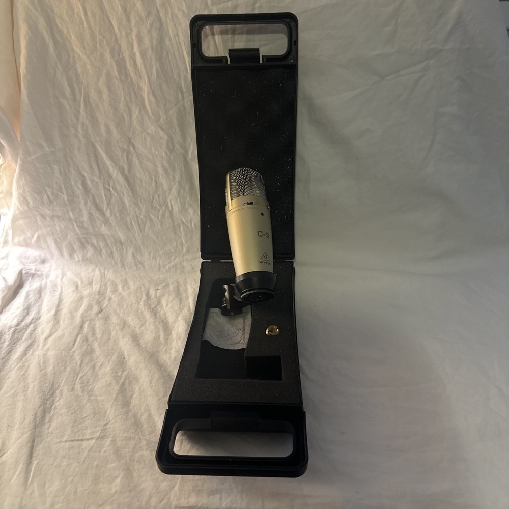 Behringer C-1 Studio Condenser Microphone Carry Case Mic Musical Recording