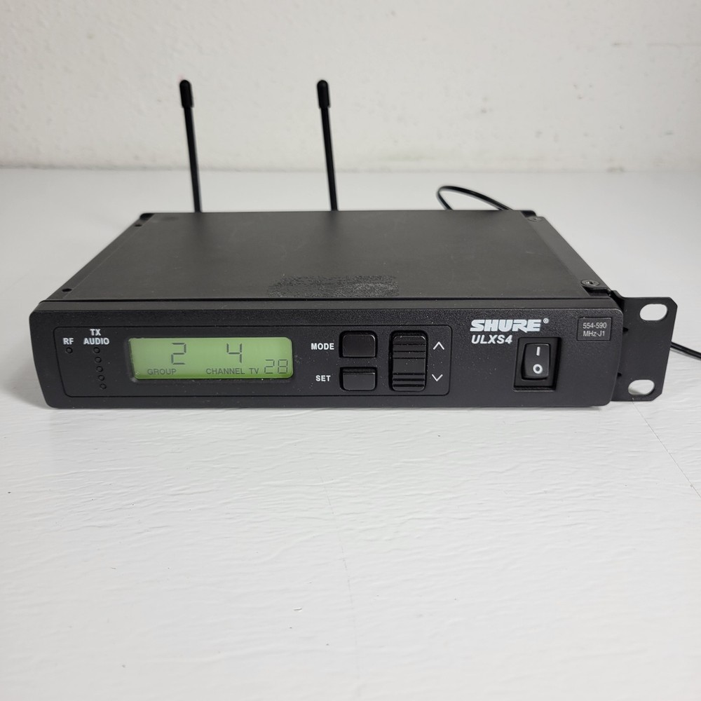 SHURE Wireless Controller ULXS4 J1 554-590MHz, Both Antennae and Power Supply