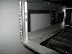 Rackmount 04U x24 Slide Out General Dynamics Composite Shock Rack Black Case