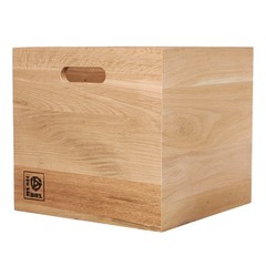 Musicbox Designs – LP Storage Box (65) Natural Oak