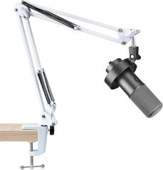 White Boom Arm for Fifine K688 – Mic Boom Arm Compatible with Fifine Microphone,