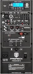 PRORECK Freedom 15 Loudspeaker 800W Portable Trolley DJ Stage Gig Wireless Mic