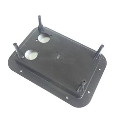 2 Large Thicken ABS Plastic Blank Speaker Jack Plates W/2 Cutouts For NL4MP 5×7″