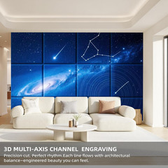 12 Pack Art Acoustic Panels, Self-Adhesive Sound Absorbing Wall Panels, 48″×36″