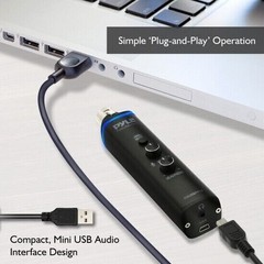 Pyle Microphone XLR-to-USB Adaptor (USB Mic Interface, Plug-and-Play PDUSBPP10