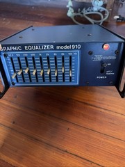 Neptune Graphic Equalizer 910 Vintage Rack Black& Blue Works Electronics USA