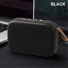 Sleek Black and Grey Wireless Speaker with HIFI Sound and TF Card Support