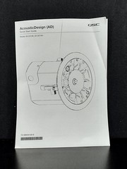 QSC AD-C6T Black Pair In-Ceiling Speakers – 6.5″ Ceiling Audio, Open Box
