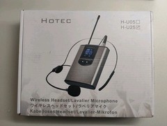 Hotec Wireless System with Dual Headset Microphones/Lavalier Lapel Mics