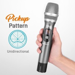 Pyle Wireless Mic System – Handheld & Headset Mics, Medium Diaphragm Lavalie