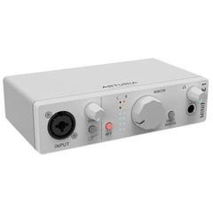 Arturia MINIFUSE-1-WHITE Portable Solo Audio Recording Interface in White