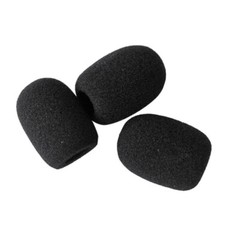 20PCS Practical Small Black Microphone Headset Windscreen Sponge Foam Mic Cover